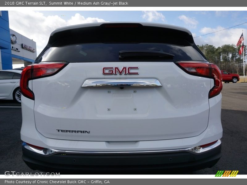 Summit White / Medium Ash Gray/­Jet Black 2018 GMC Terrain SLT