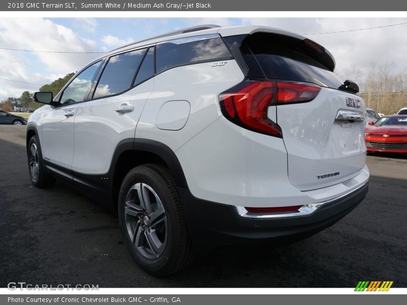 Summit White / Medium Ash Gray/­Jet Black 2018 GMC Terrain SLT