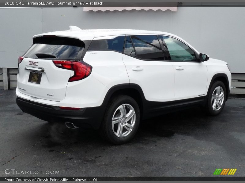 Summit White / ­Jet Black 2018 GMC Terrain SLE AWD