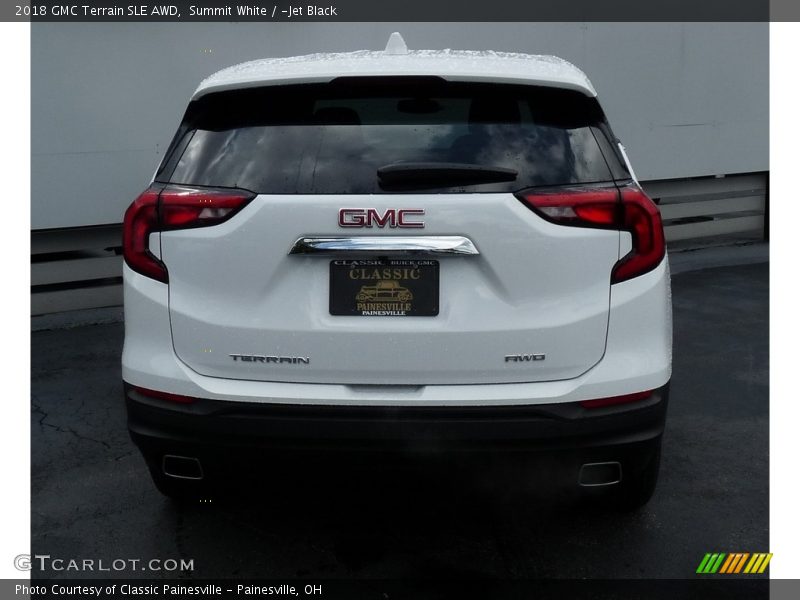 Summit White / ­Jet Black 2018 GMC Terrain SLE AWD