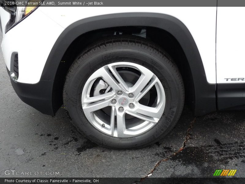 Summit White / ­Jet Black 2018 GMC Terrain SLE AWD