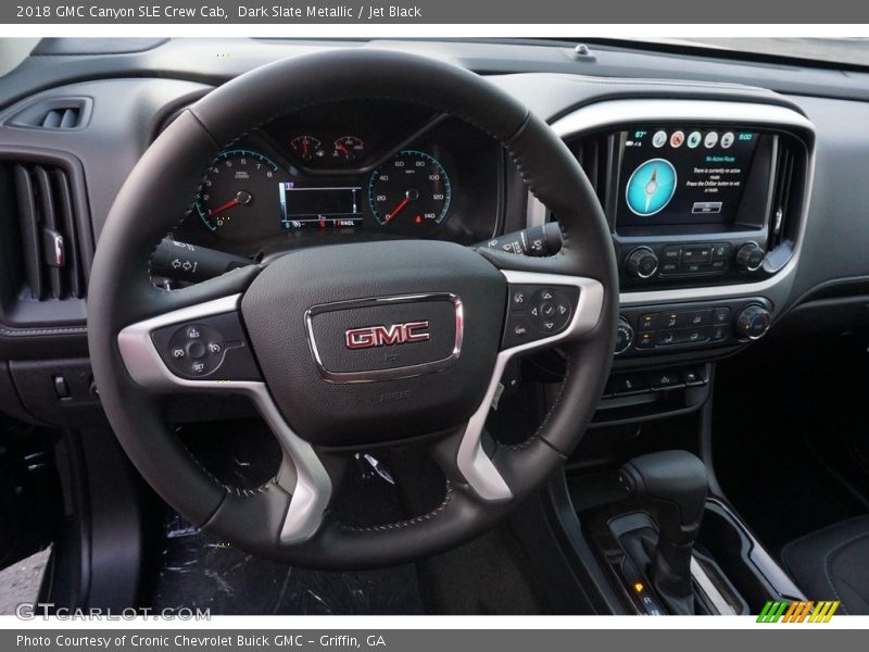 Dark Slate Metallic / Jet Black 2018 GMC Canyon SLE Crew Cab
