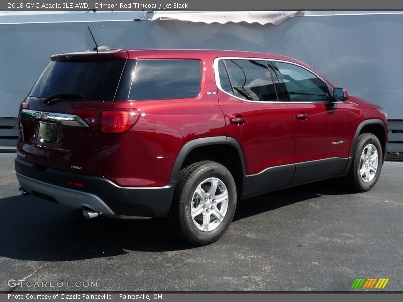 Crimson Red Tintcoat / Jet Black 2018 GMC Acadia SLE AWD
