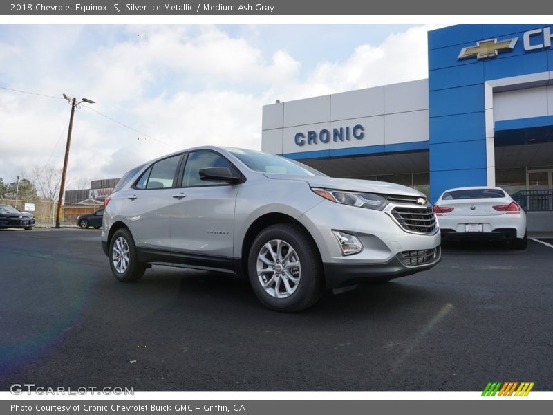Silver Ice Metallic / Medium Ash Gray 2018 Chevrolet Equinox LS