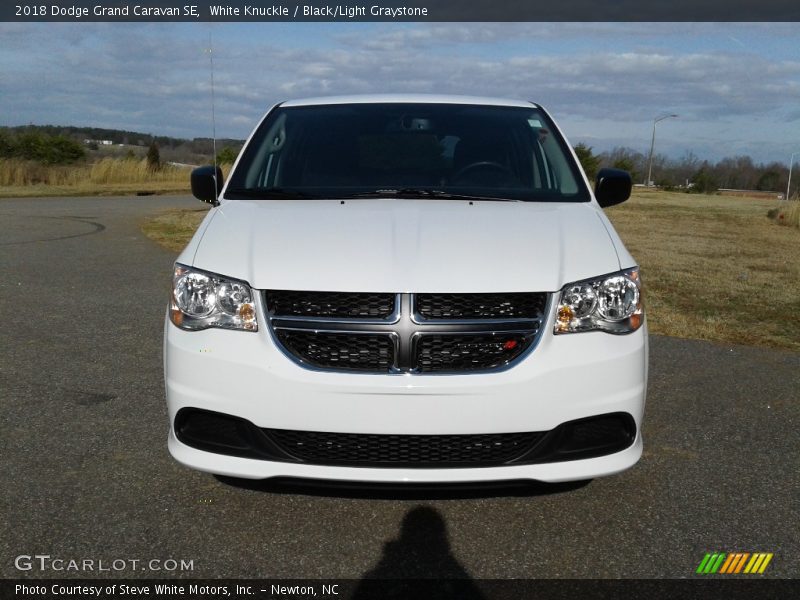 White Knuckle / Black/Light Graystone 2018 Dodge Grand Caravan SE