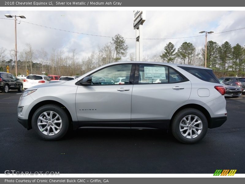 Silver Ice Metallic / Medium Ash Gray 2018 Chevrolet Equinox LS