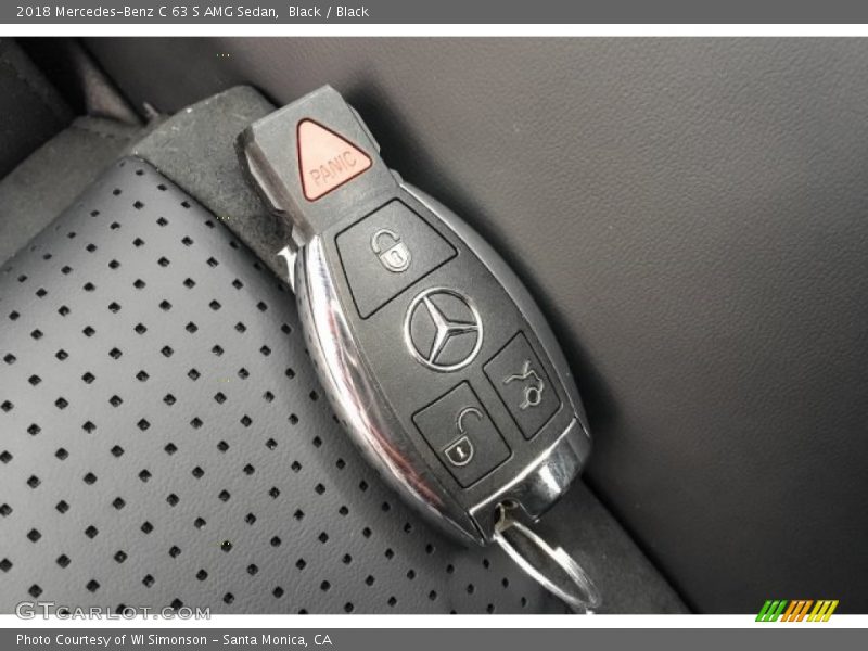 Black / Black 2018 Mercedes-Benz C 63 S AMG Sedan