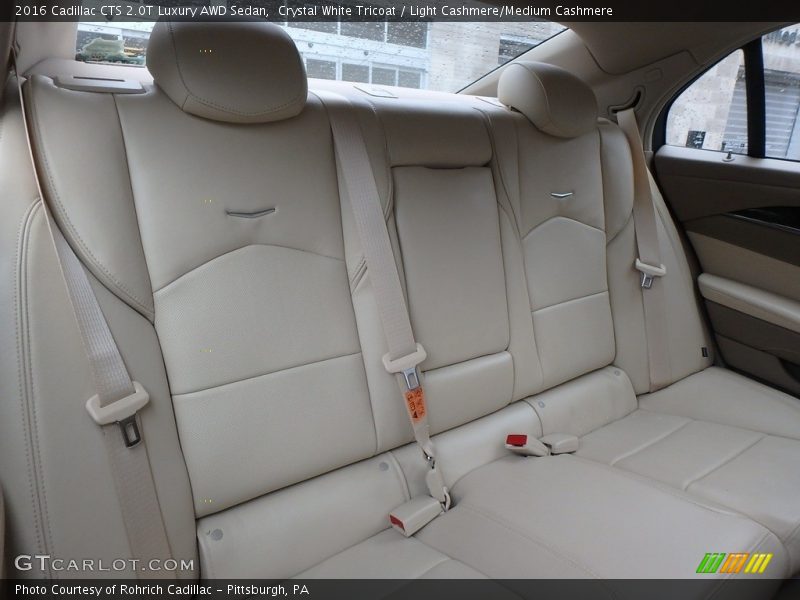 Crystal White Tricoat / Light Cashmere/Medium Cashmere 2016 Cadillac CTS 2.0T Luxury AWD Sedan