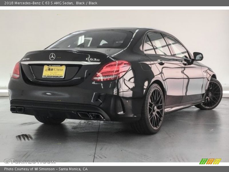 Black / Black 2018 Mercedes-Benz C 63 S AMG Sedan
