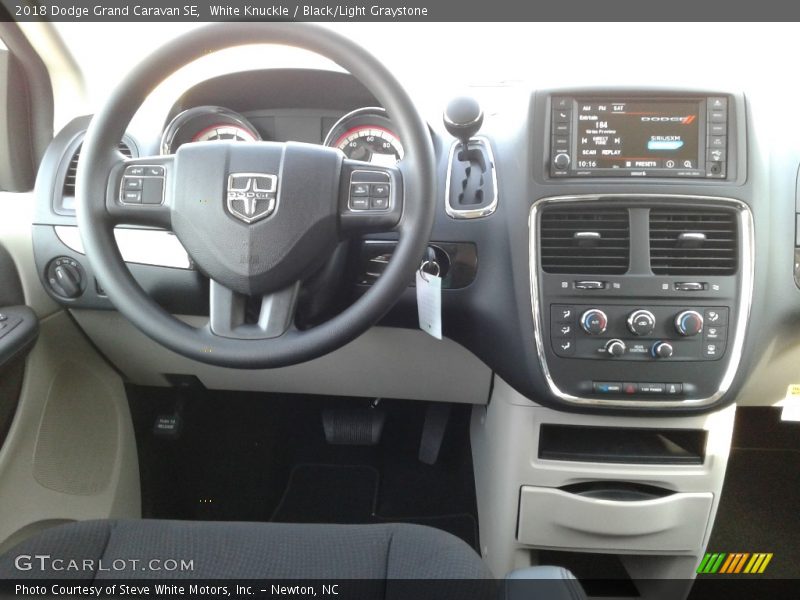 White Knuckle / Black/Light Graystone 2018 Dodge Grand Caravan SE