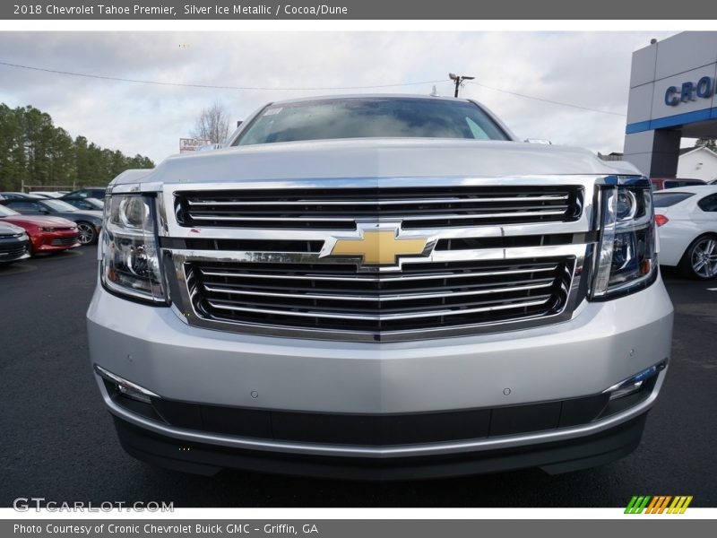 Silver Ice Metallic / Cocoa/Dune 2018 Chevrolet Tahoe Premier