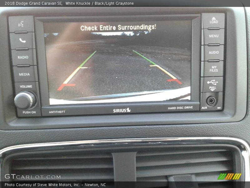 White Knuckle / Black/Light Graystone 2018 Dodge Grand Caravan SE