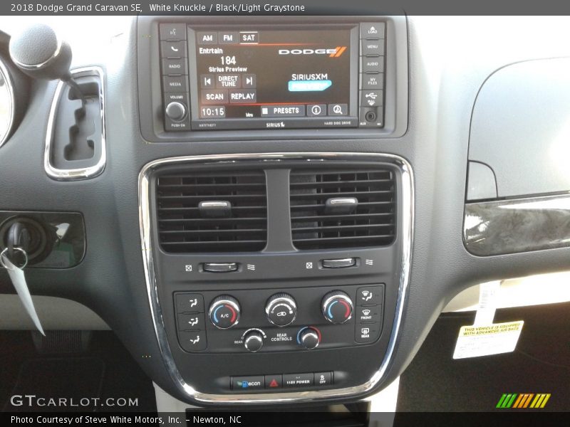 White Knuckle / Black/Light Graystone 2018 Dodge Grand Caravan SE