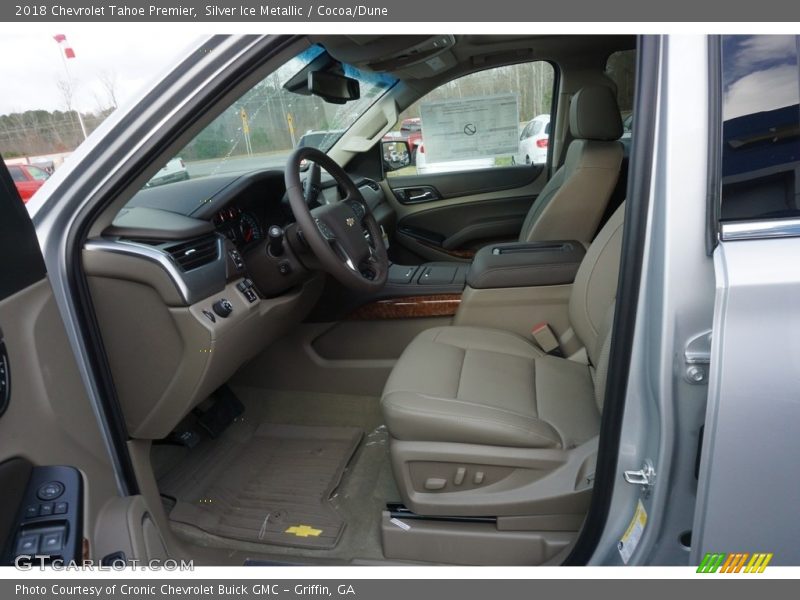 Silver Ice Metallic / Cocoa/Dune 2018 Chevrolet Tahoe Premier