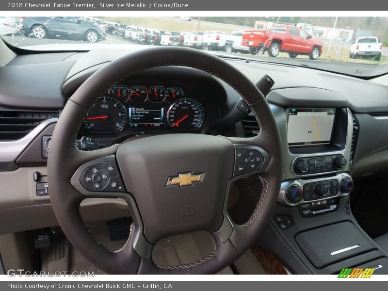 Silver Ice Metallic / Cocoa/Dune 2018 Chevrolet Tahoe Premier