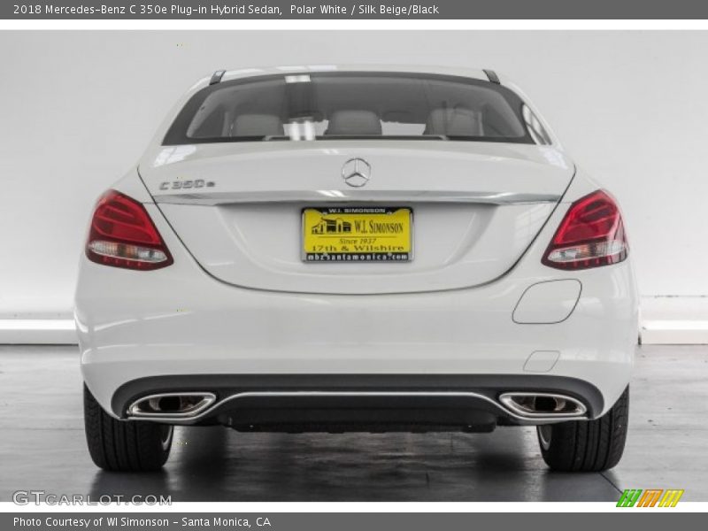 Polar White / Silk Beige/Black 2018 Mercedes-Benz C 350e Plug-in Hybrid Sedan