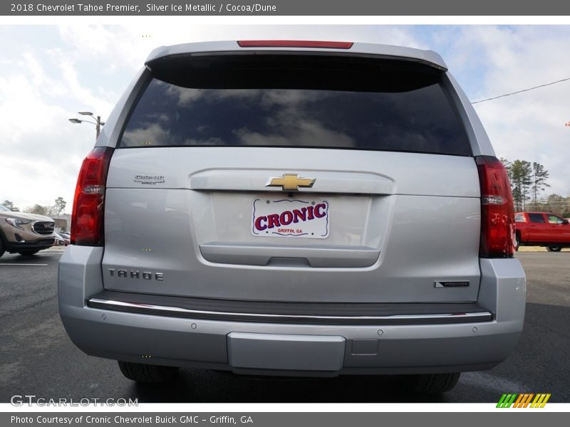 Silver Ice Metallic / Cocoa/Dune 2018 Chevrolet Tahoe Premier