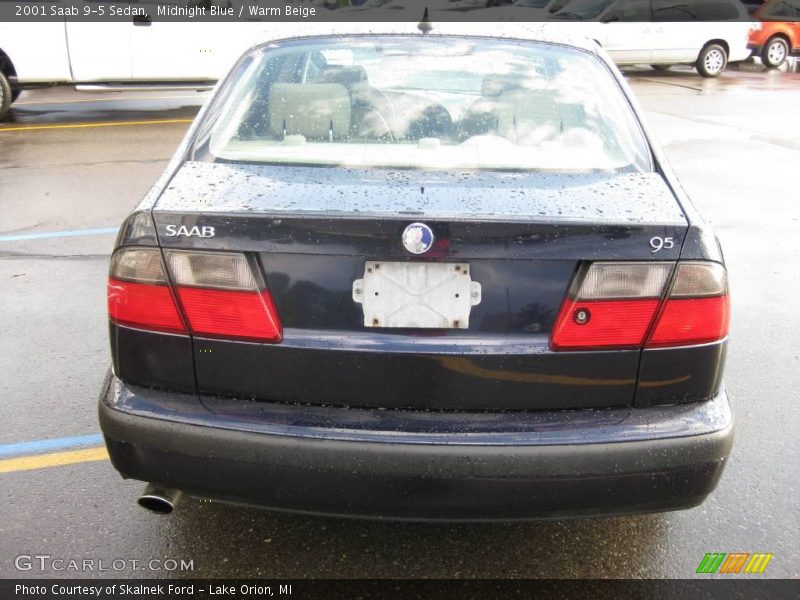 Midnight Blue / Warm Beige 2001 Saab 9-5 Sedan