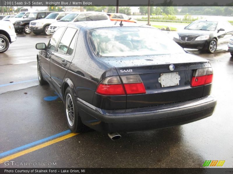 Midnight Blue / Warm Beige 2001 Saab 9-5 Sedan