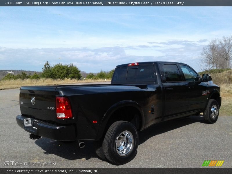 Brilliant Black Crystal Pearl / Black/Diesel Gray 2018 Ram 3500 Big Horn Crew Cab 4x4 Dual Rear Wheel