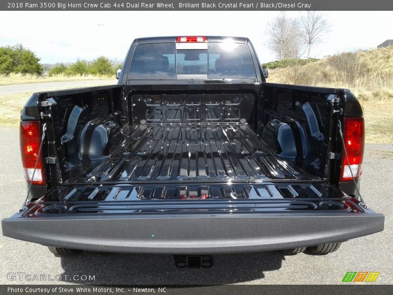 Brilliant Black Crystal Pearl / Black/Diesel Gray 2018 Ram 3500 Big Horn Crew Cab 4x4 Dual Rear Wheel