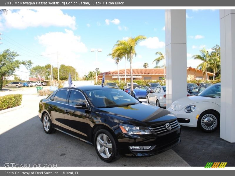 Black / Titan Black 2015 Volkswagen Passat Wolfsburg Edition Sedan