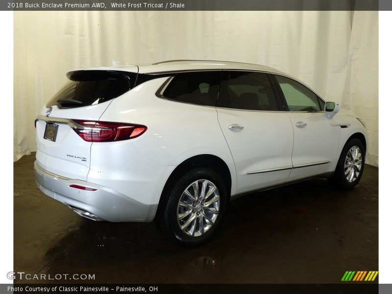 White Frost Tricoat / Shale 2018 Buick Enclave Premium AWD