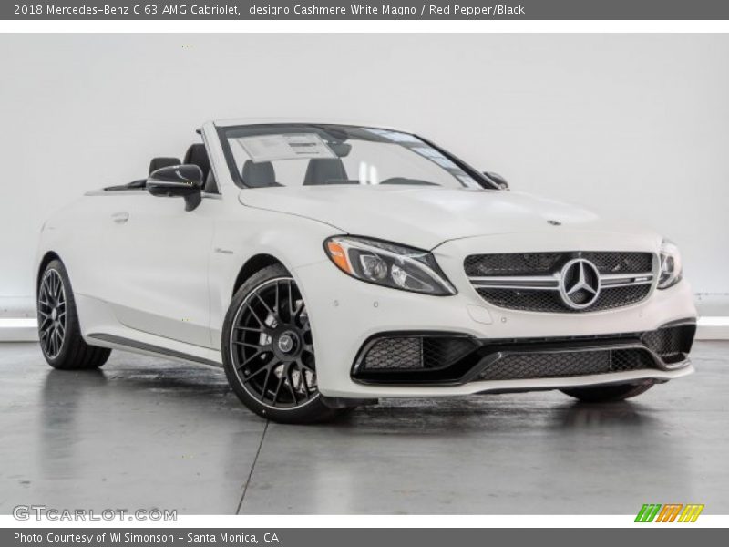  2018 C 63 AMG Cabriolet designo Cashmere White Magno