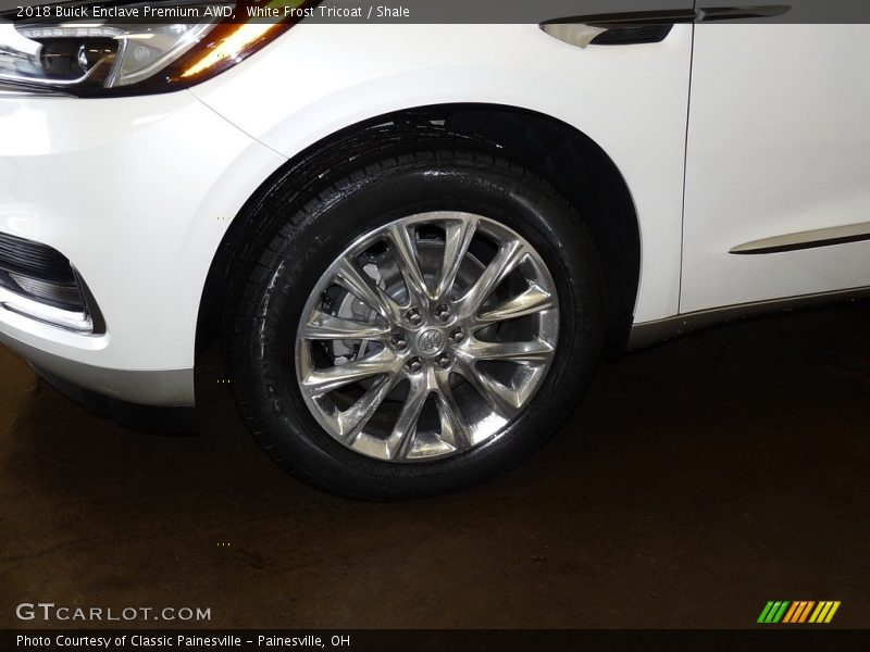 White Frost Tricoat / Shale 2018 Buick Enclave Premium AWD