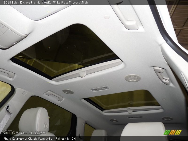 White Frost Tricoat / Shale 2018 Buick Enclave Premium AWD