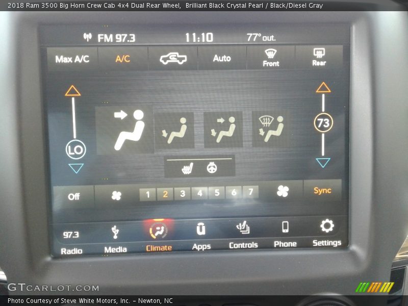 Brilliant Black Crystal Pearl / Black/Diesel Gray 2018 Ram 3500 Big Horn Crew Cab 4x4 Dual Rear Wheel