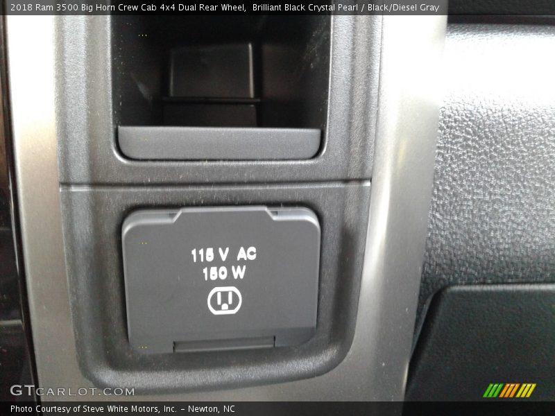 Brilliant Black Crystal Pearl / Black/Diesel Gray 2018 Ram 3500 Big Horn Crew Cab 4x4 Dual Rear Wheel