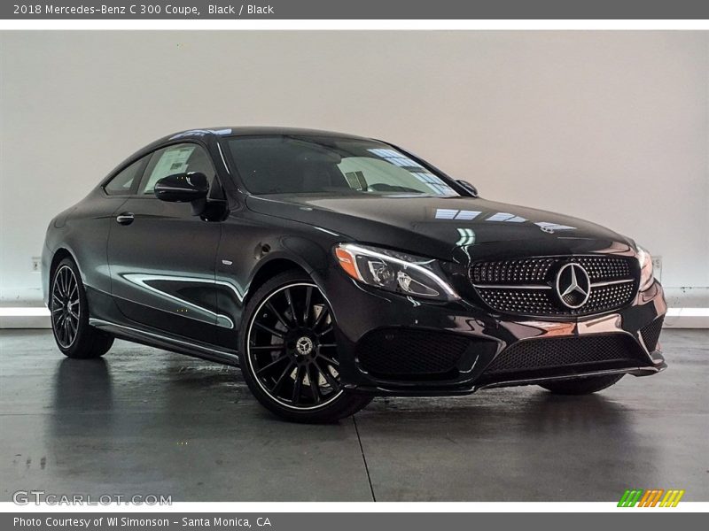 Black / Black 2018 Mercedes-Benz C 300 Coupe