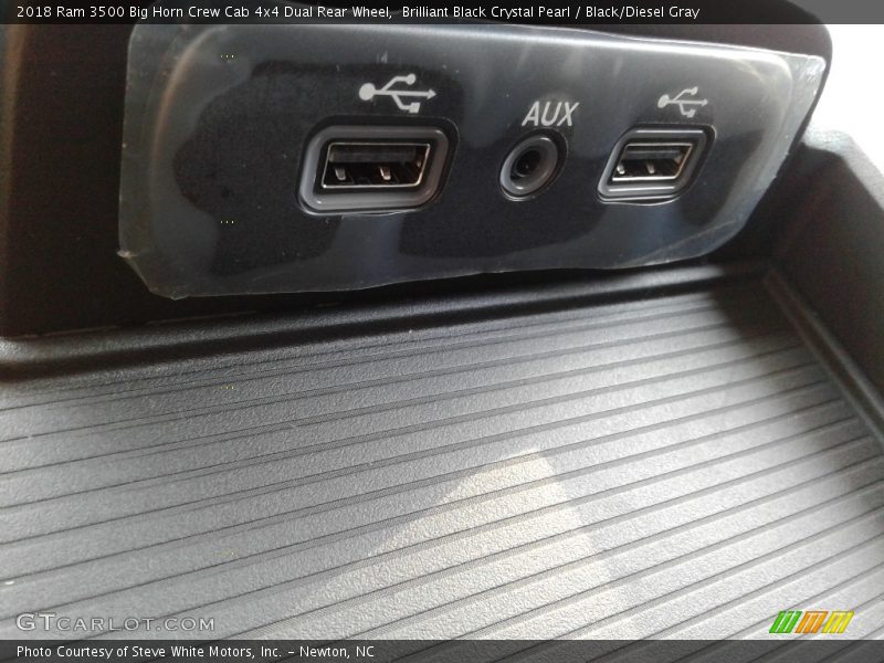 Brilliant Black Crystal Pearl / Black/Diesel Gray 2018 Ram 3500 Big Horn Crew Cab 4x4 Dual Rear Wheel