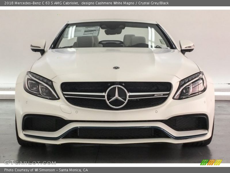 designo Cashmere White Magno / Crystal Grey/Black 2018 Mercedes-Benz C 63 S AMG Cabriolet
