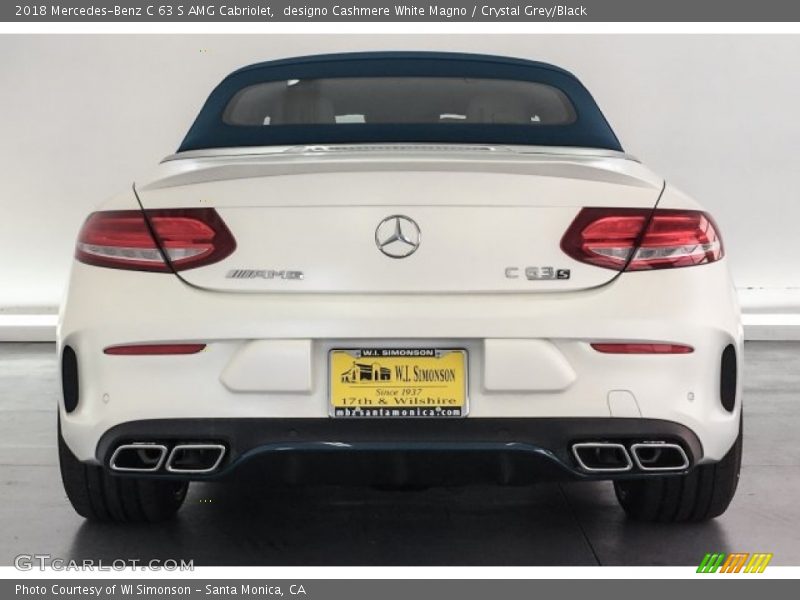 designo Cashmere White Magno / Crystal Grey/Black 2018 Mercedes-Benz C 63 S AMG Cabriolet