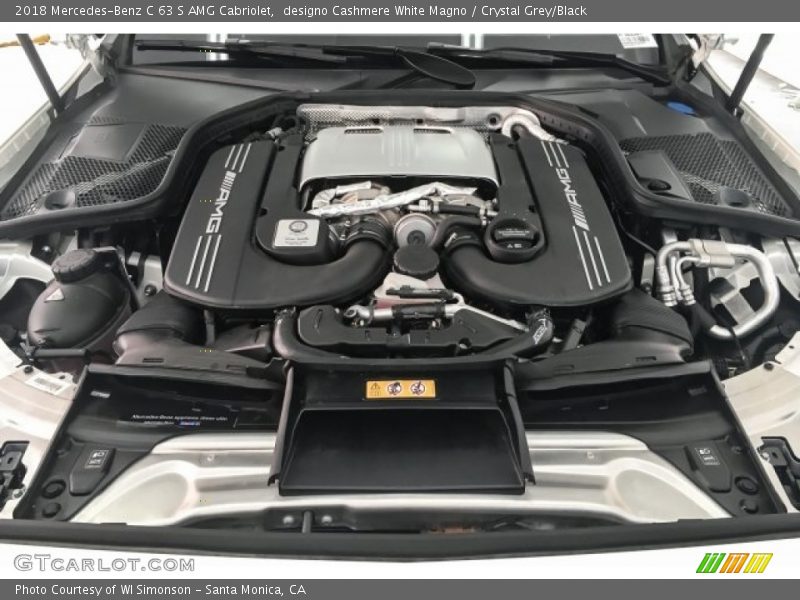  2018 C 63 S AMG Cabriolet Engine - 4.0 Liter AMG biturbo DOHC 32-Valve VVT V8