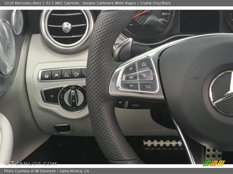 Controls of 2018 C 63 S AMG Cabriolet
