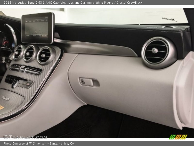 designo Cashmere White Magno / Crystal Grey/Black 2018 Mercedes-Benz C 63 S AMG Cabriolet