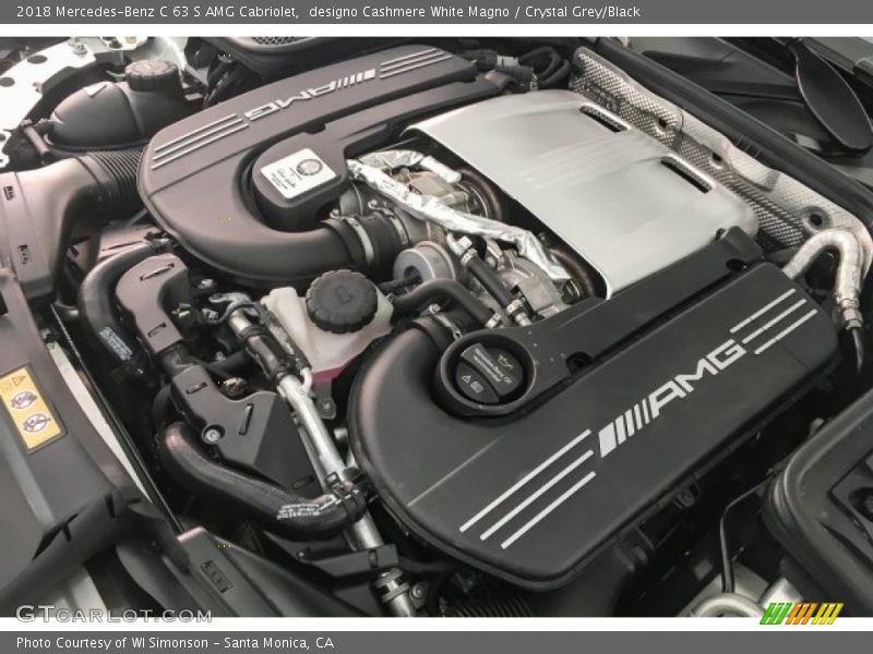  2018 C 63 S AMG Cabriolet Engine - 4.0 Liter AMG biturbo DOHC 32-Valve VVT V8