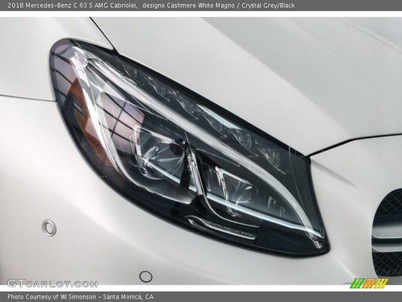 designo Cashmere White Magno / Crystal Grey/Black 2018 Mercedes-Benz C 63 S AMG Cabriolet