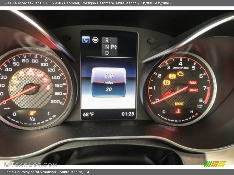  2018 C 63 S AMG Cabriolet 63 S AMG Cabriolet Gauges
