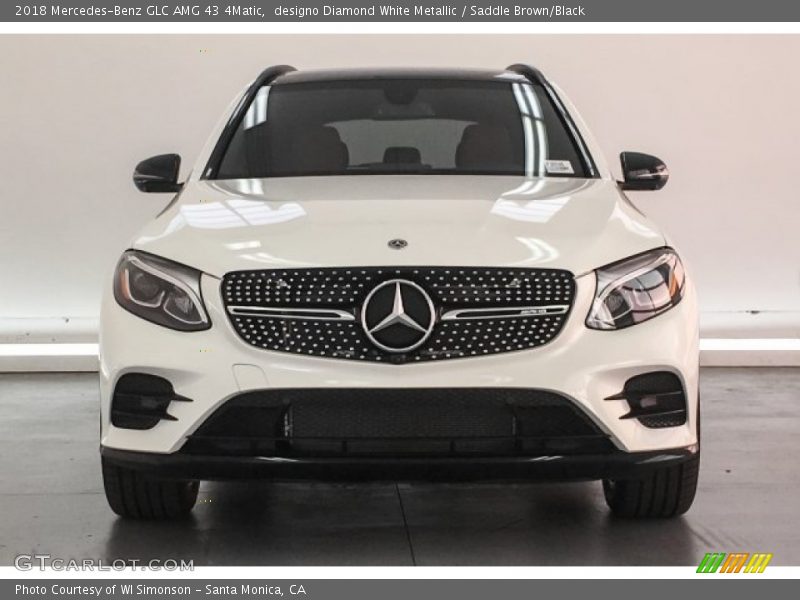 designo Diamond White Metallic / Saddle Brown/Black 2018 Mercedes-Benz GLC AMG 43 4Matic