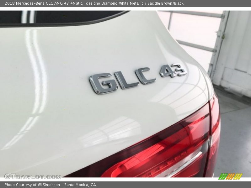 designo Diamond White Metallic / Saddle Brown/Black 2018 Mercedes-Benz GLC AMG 43 4Matic