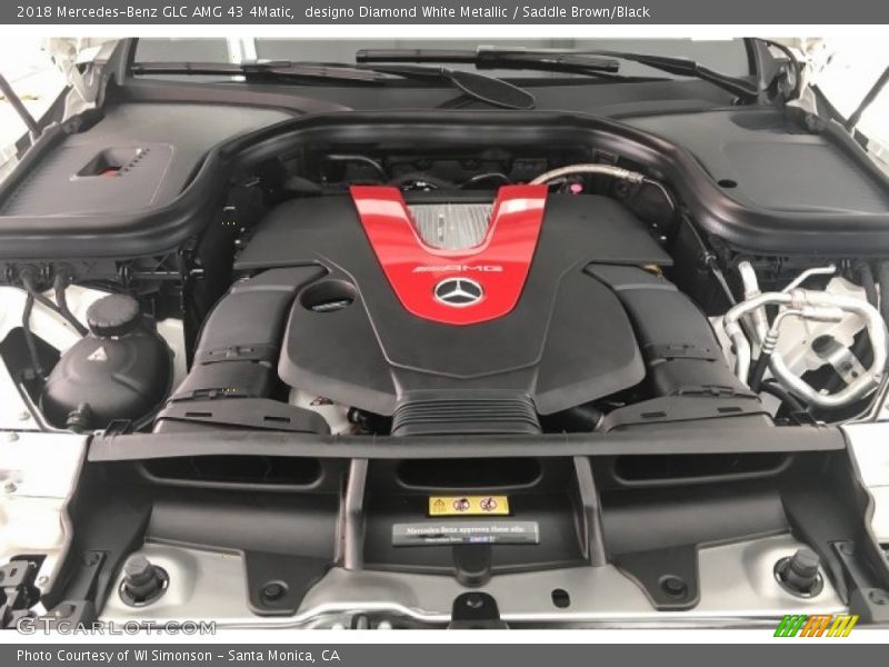 designo Diamond White Metallic / Saddle Brown/Black 2018 Mercedes-Benz GLC AMG 43 4Matic