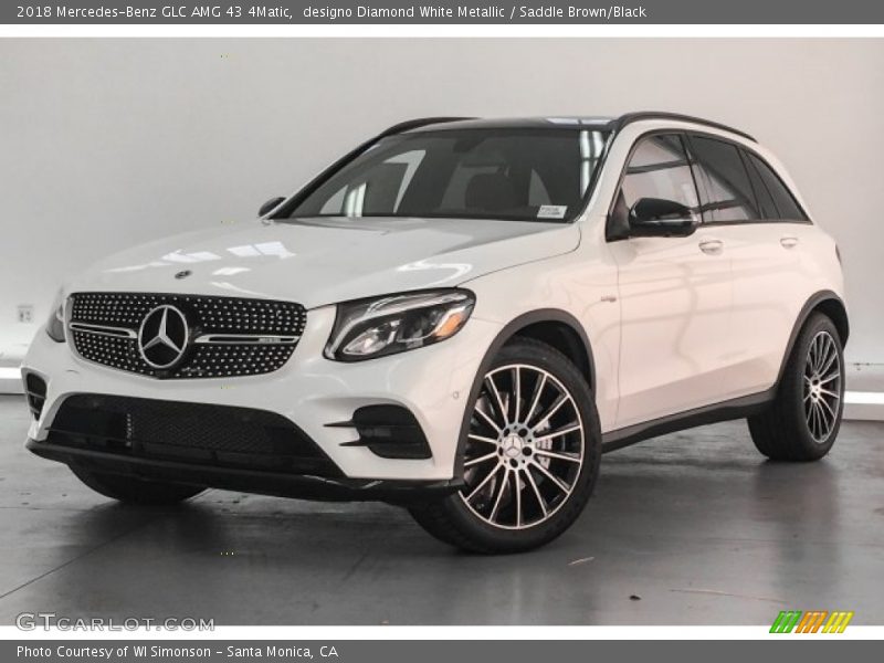 designo Diamond White Metallic / Saddle Brown/Black 2018 Mercedes-Benz GLC AMG 43 4Matic