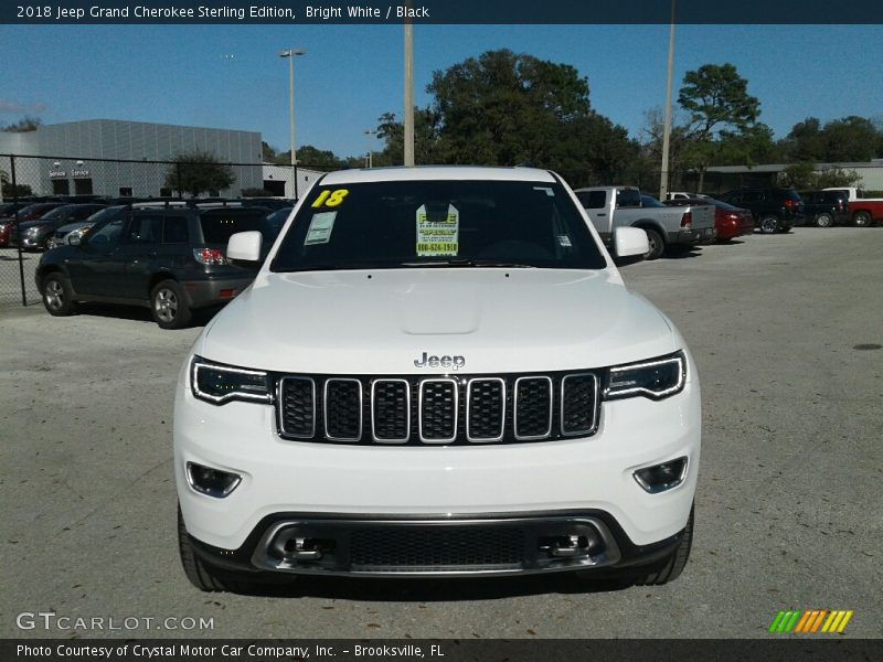 Bright White / Black 2018 Jeep Grand Cherokee Sterling Edition