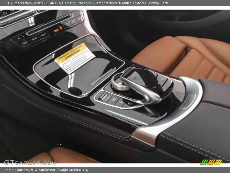 designo Diamond White Metallic / Saddle Brown/Black 2018 Mercedes-Benz GLC AMG 43 4Matic