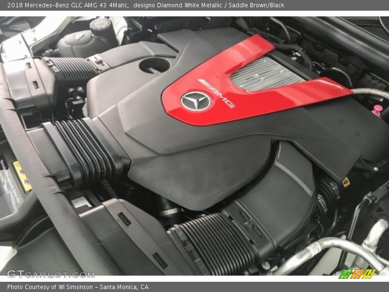 designo Diamond White Metallic / Saddle Brown/Black 2018 Mercedes-Benz GLC AMG 43 4Matic
