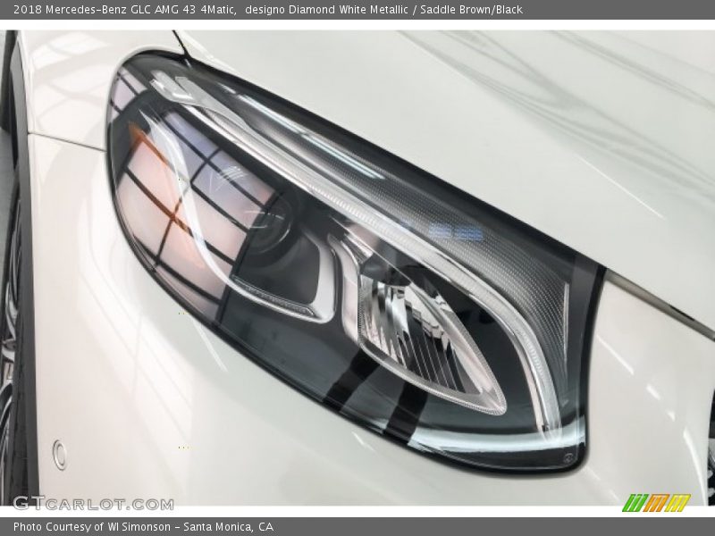 designo Diamond White Metallic / Saddle Brown/Black 2018 Mercedes-Benz GLC AMG 43 4Matic